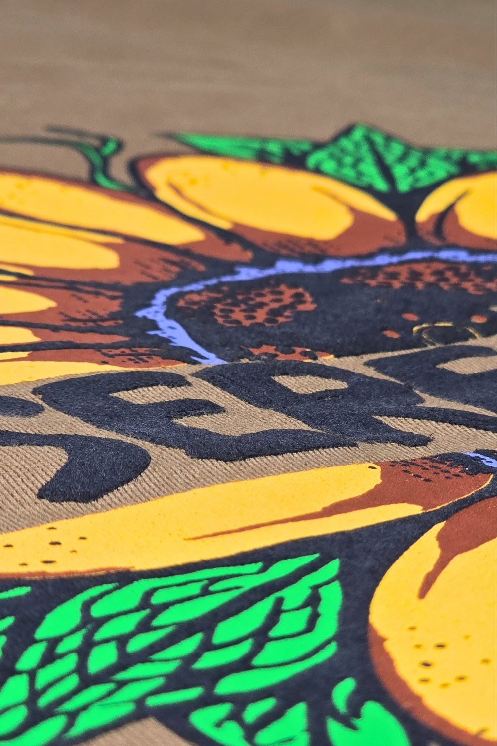 Serenity Sunflower Earth Brown Oversized T-Shirt