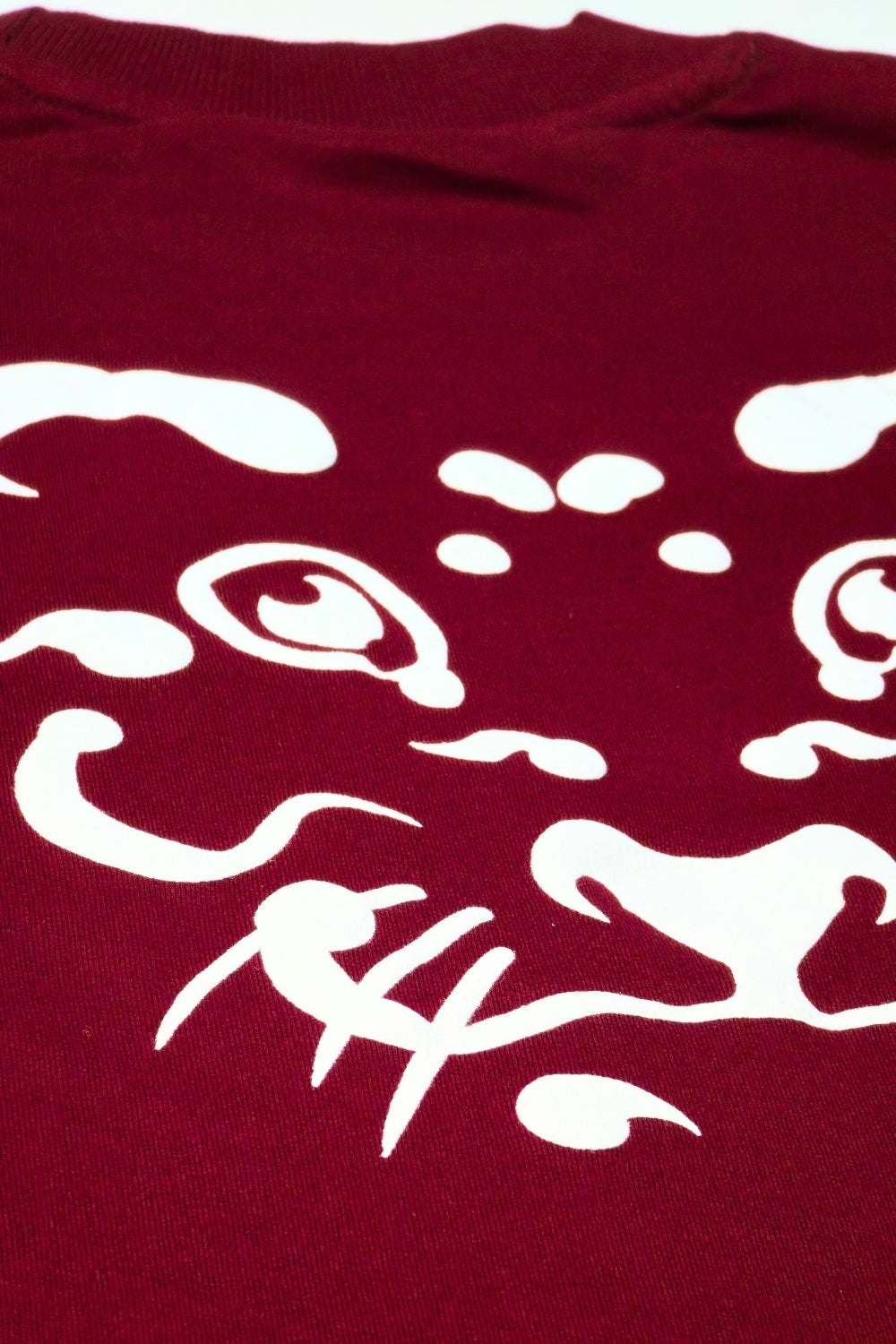 Tribal Panther Oversized Maroon T-Shirt