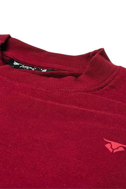 Rural Roots Maroon Oversized T-Shirt