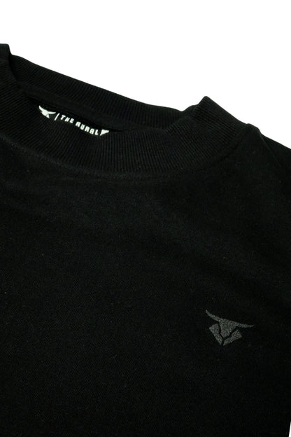 Serenity Sunflower Black Oversized T-Shirt