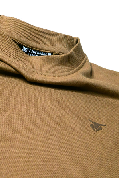 Serenity Sunflower Earth Brown Oversized T-Shirt