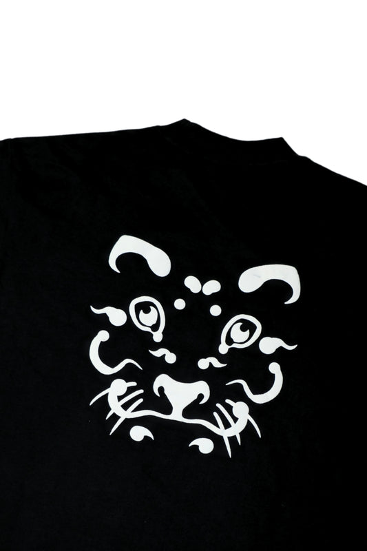 Tribal Panther Oversized Black T-Shirt