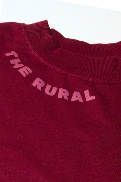 Tribal Panther Oversized Maroon T-Shirt